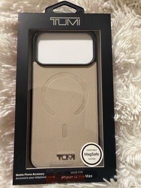 Tumi Beige MagSafe-Compatible iPhone Case